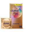 Durex FR Bundles Durex Nude Extra Lubrification - Sensation Peau contre Peau - 16 préservatifs