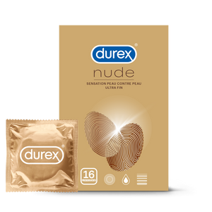 Durex FR Condoms Durex Nude Sensation Peau contre Peau - 16 préservatifs