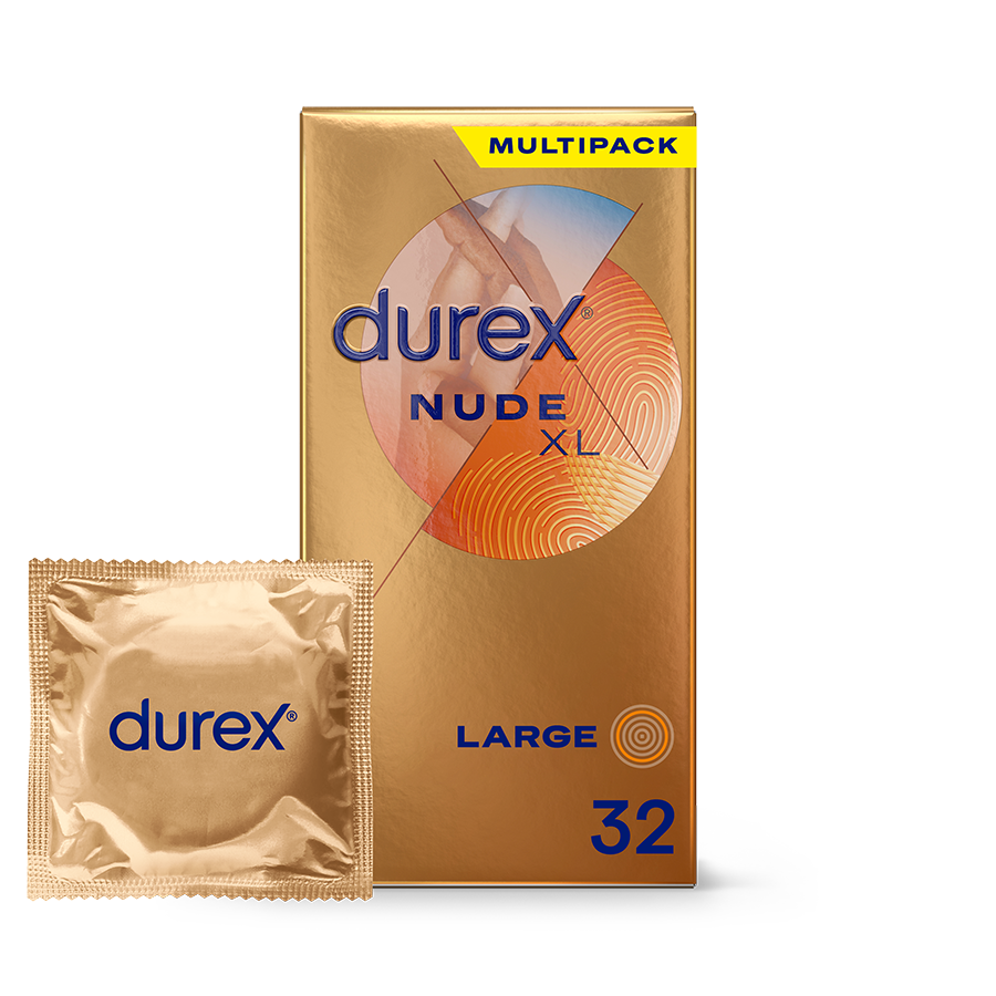 Durex FR Durex Nude XL Sensation Peau contre Peau - 32 préservatifs