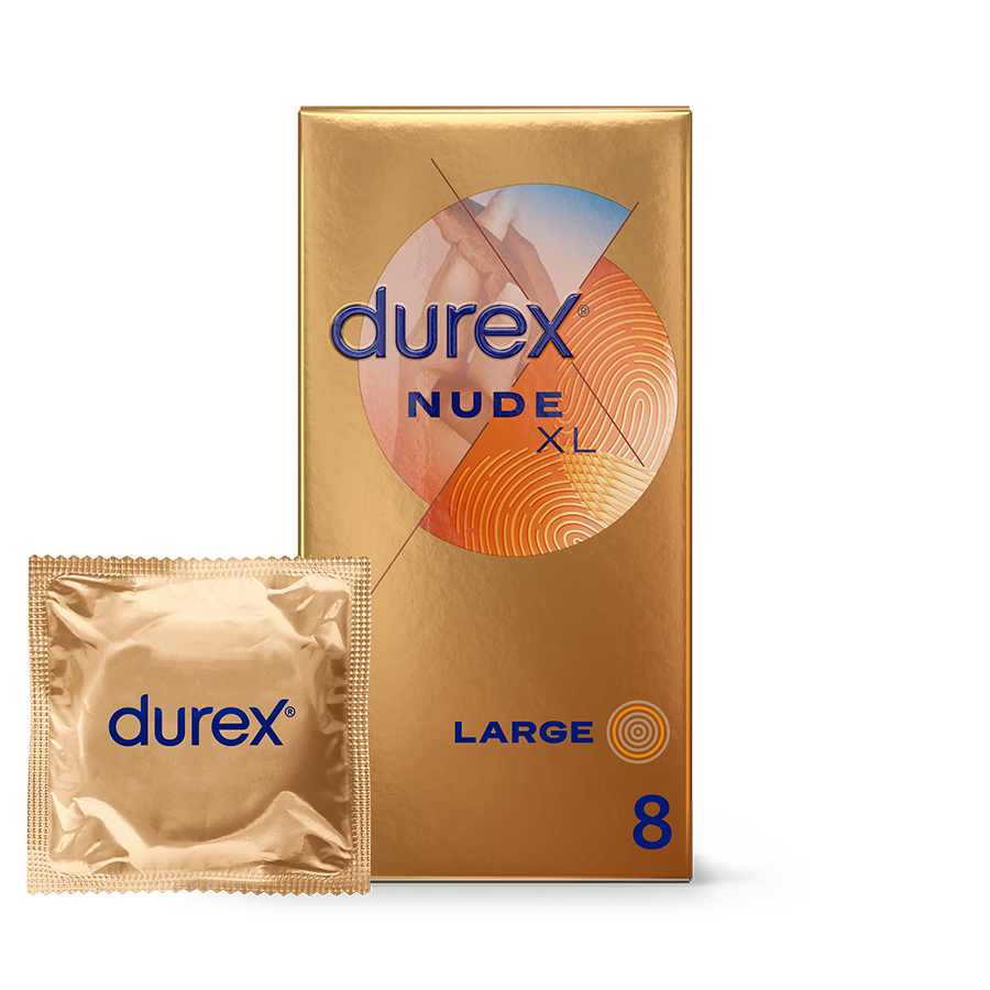 Durex FR Durex Nude XL Sensation Peau contre Peau - 8 préservatifs
