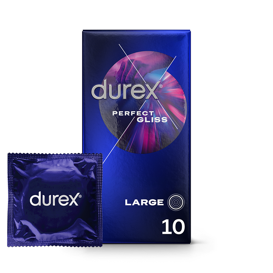 Durex FR Durex Perfect Gliss Extra Lubrification - 10 préservatifs