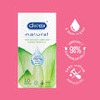 Durex FR Condoms Préservatif Natural - 20 préservatifs